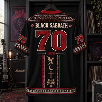 Black Sabbath Jersey, Master of Reality Demon Graphic Shirt, Vintage Heavy Metal Band Jersey Gift