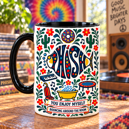 Phish Nordic Folk Mug, Gamehendge You Enjoy Myself Coffee Cup, Bouncing Around the Room Jam Band Gift