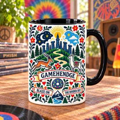 Phish Nordic Folk Mug, Gamehendge You Enjoy Myself Coffee Cup, Bouncing Around the Room Jam Band Gift