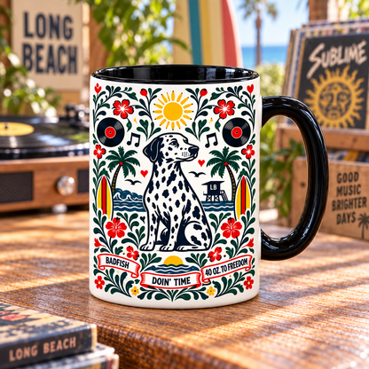 Sublime Nordic Folk Mug, What I Got Santeria Doin’ Time Coffee Cup, Long Beach Ska Punk Music Gift