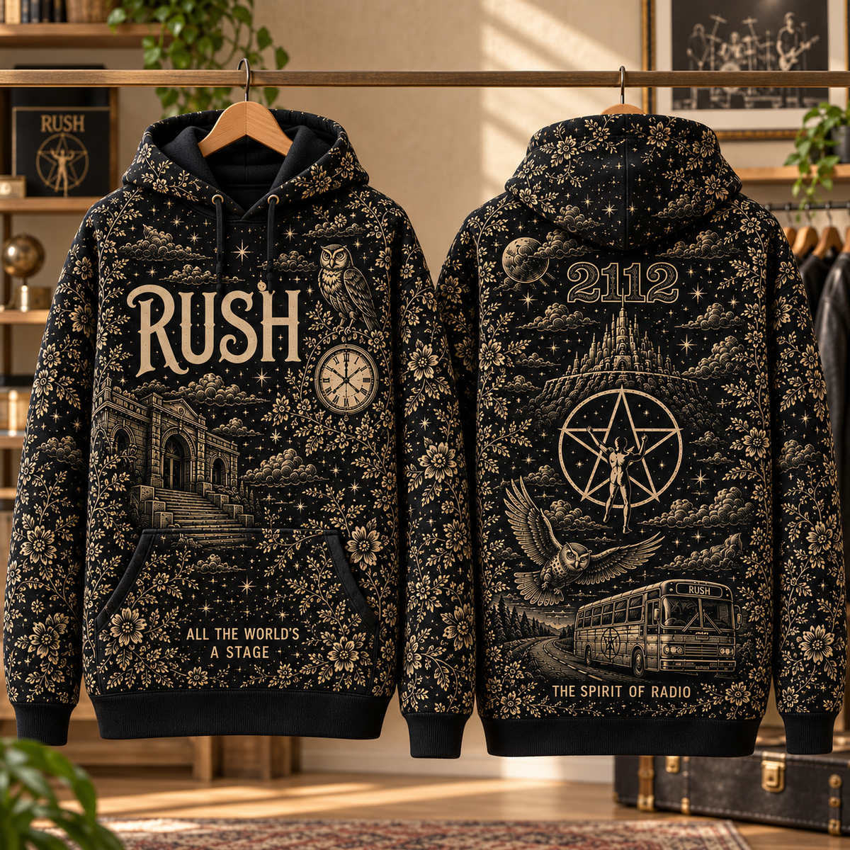Rush 2112 Hoodie – The Spirit of Radio Classic Rock Pullover, Progressive Rock Fan Gift