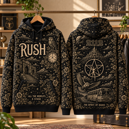 Rush 2112 Hoodie – The Spirit of Radio Classic Rock Pullover, Progressive Rock Fan Gift