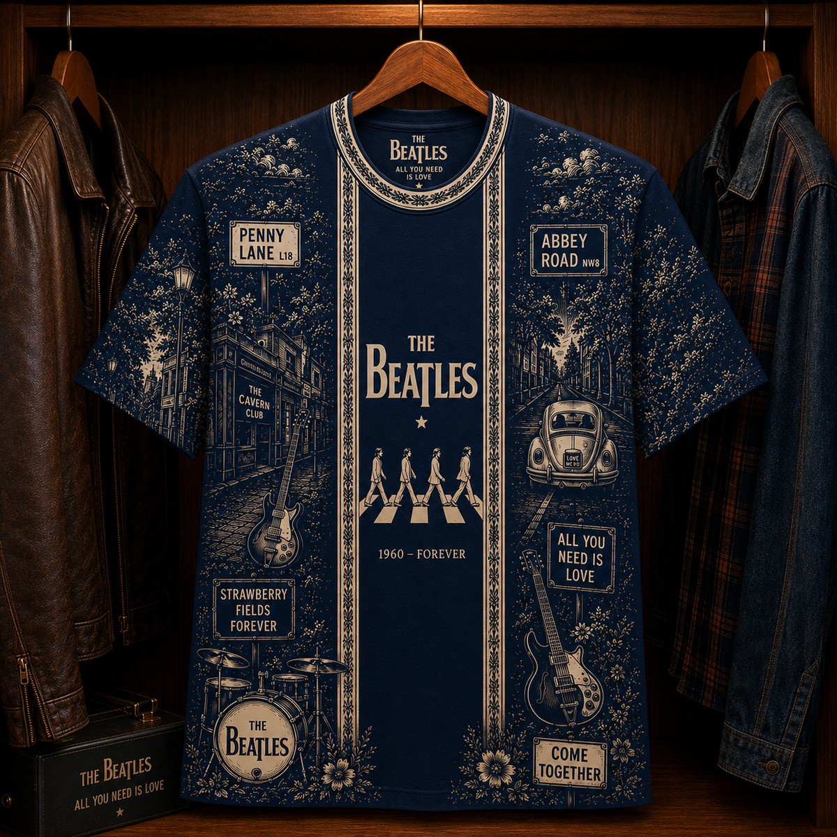 The Beatles Shirt, Abbey Road Penny Lane All You Need Is Love Tee, Vintage Beatles Music Shirt, Classic Rock Fan Gift