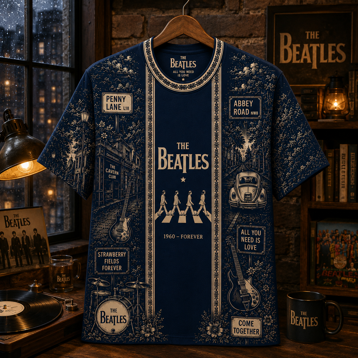 The Beatles Shirt, Abbey Road Penny Lane All You Need Is Love Tee, Vintage Beatles Music Shirt, Classic Rock Fan Gift