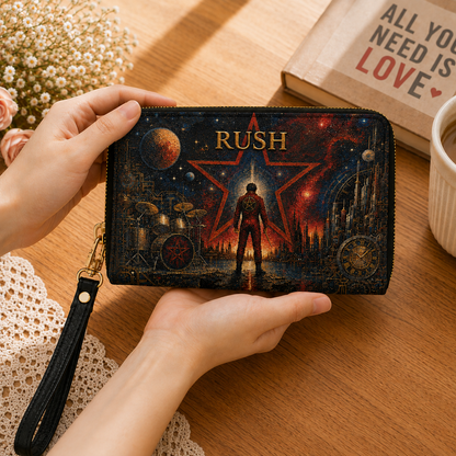 Rush Leather Handbag, Totebag and Wallet – 2112 Starman Tote Purse, Progressive Rock Music Gift for Women