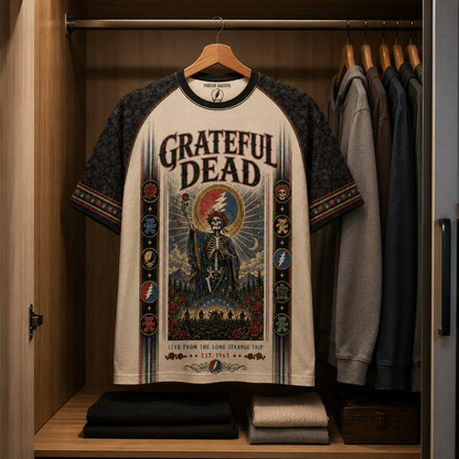 Grateful Dead T-Shirt, Steal Your Face Tee, Classic Rock Band Tee, Concert Gift, Gift for Grateful Dead Fans