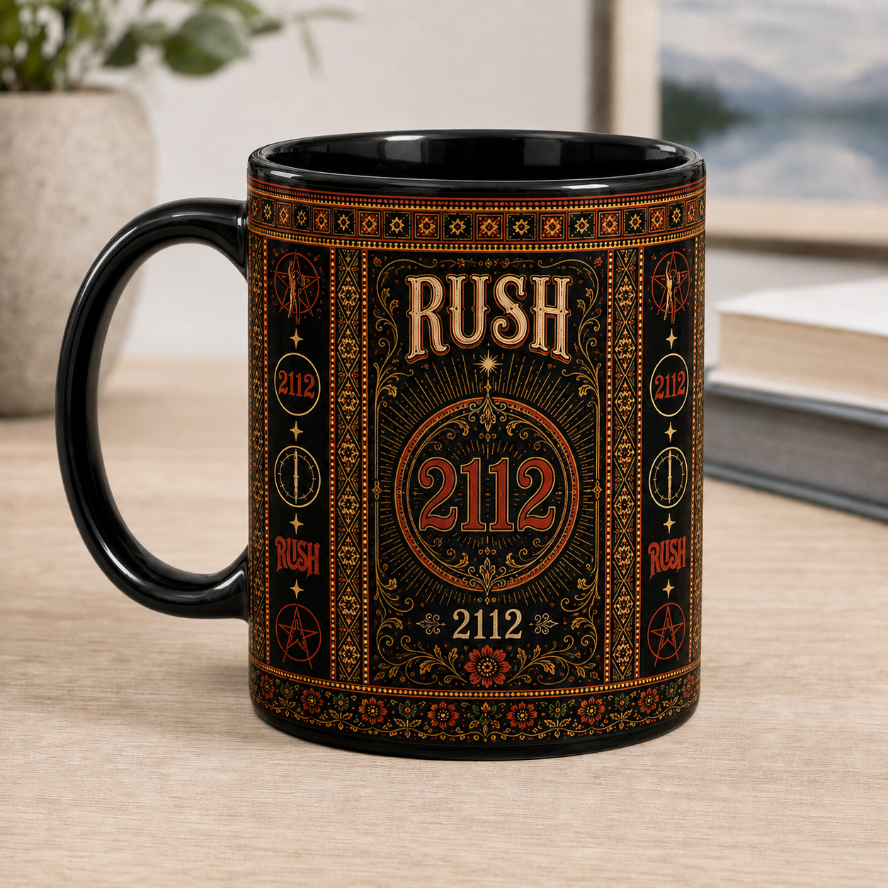 Rush Coffee Mug, Moving Pictures Ceramic Mug, Progressive Rock Band Gift, 2112 Music Lover Coffee Cup, Vintage Rush Fan Mug