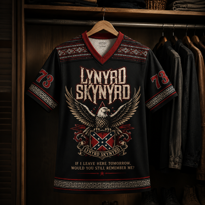 Lynyrd Skynyrd Jersey, Southern Rock V-Neck Shirt, Free Bird Inspired Jersey, Unisex Classic Rock Apparel