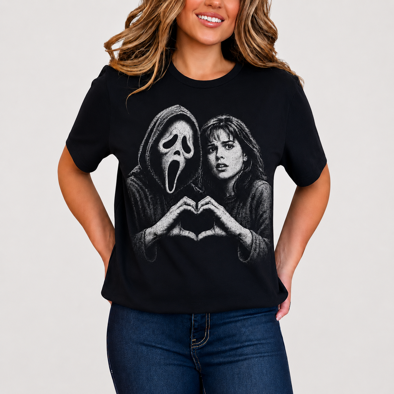 Ghostface Scream T-Shirt, Horror Movie Graphic Tee, Halloween Slasher Lover Gift