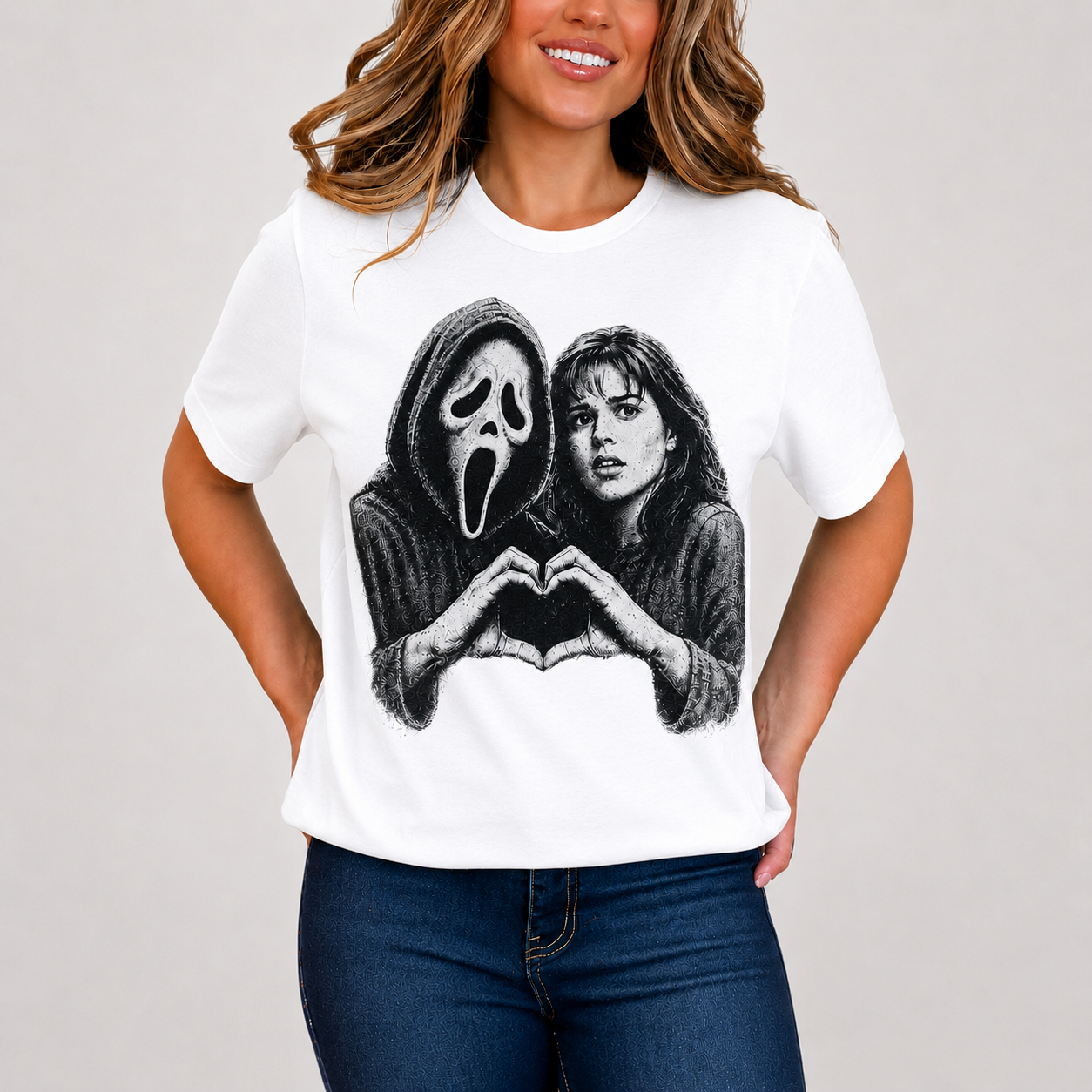 Ghostface Scream T-Shirt, Horror Movie Graphic Tee, Halloween Slasher Lover Gift