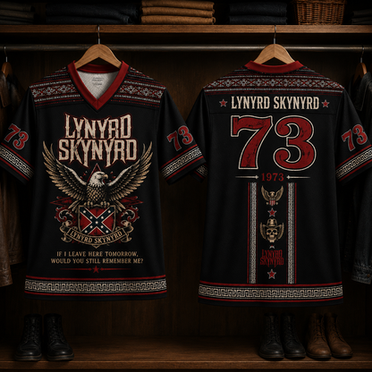 Lynyrd Skynyrd Jersey, Southern Rock V-Neck Shirt, Free Bird Inspired Jersey, Unisex Classic Rock Apparel