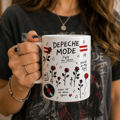 Depeche Mode Mug – Vintage Sketch Music Coffee Mug For Depeche Mode Fans