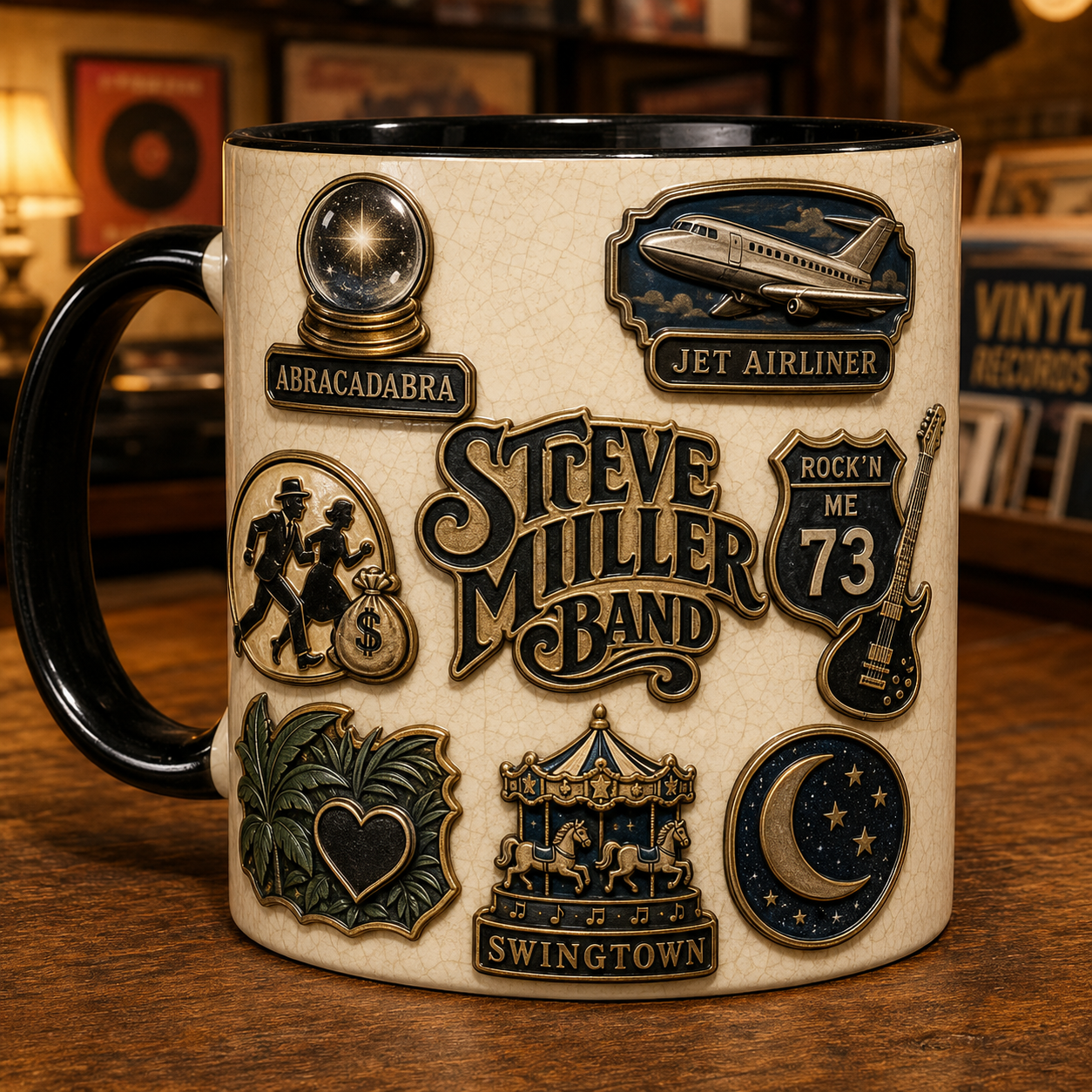 Steve Miller Band Ceramic Mug – The Joker Abracadabra Classic Rock Fan Gift
