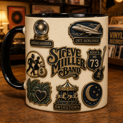 Steve Miller Band Ceramic Mug – The Joker Abracadabra Classic Rock Fan Gift