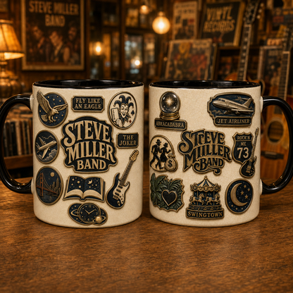 Steve Miller Band Ceramic Mug – The Joker Abracadabra Classic Rock Fan Gift