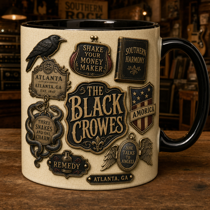 The Black Crowes Mug – Hard To Handle Vintage Southern Rock Ceramic Coffee Cup
