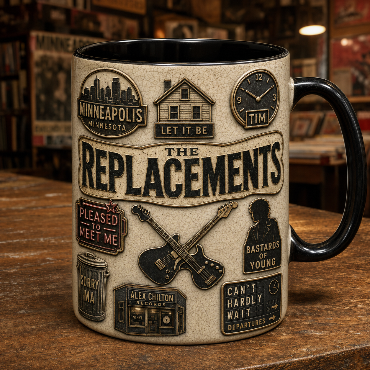 The Replacements Ceramic Mug – Minneapolis First Avenue Retro Punk Rock Fan Gift