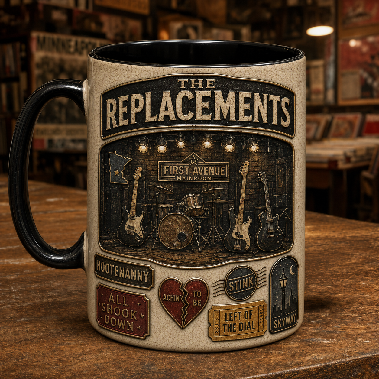 The Replacements Ceramic Mug – Minneapolis First Avenue Retro Punk Rock Fan Gift