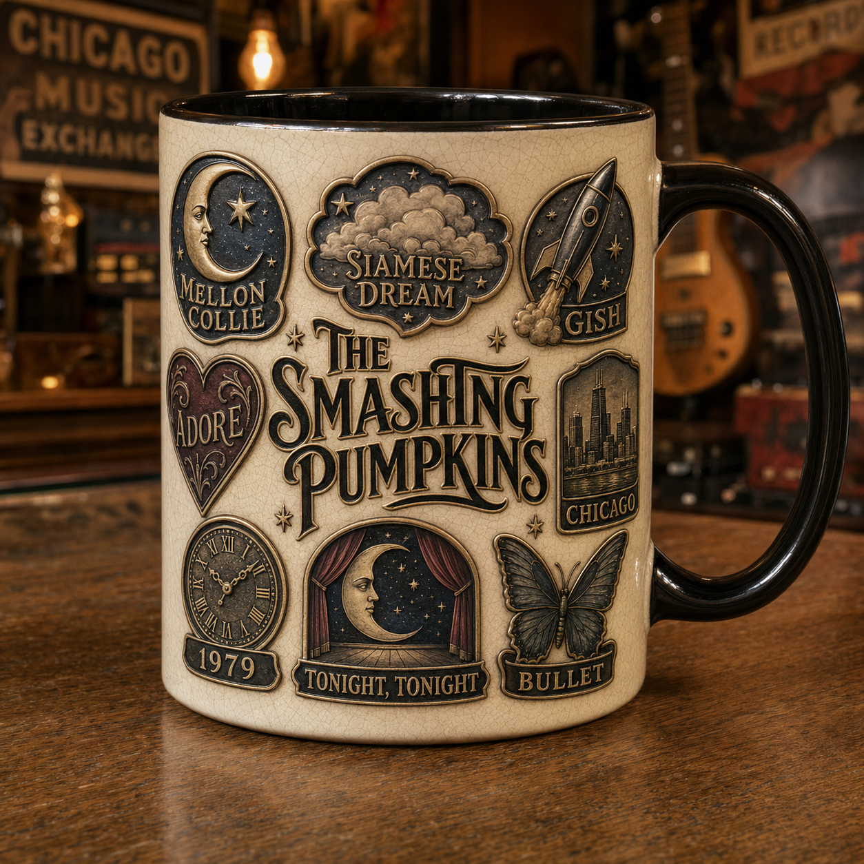 The Smashing Pumpkins Mug – 1979 Tonight Tonight Vintage Ceramic Coffee Cup
