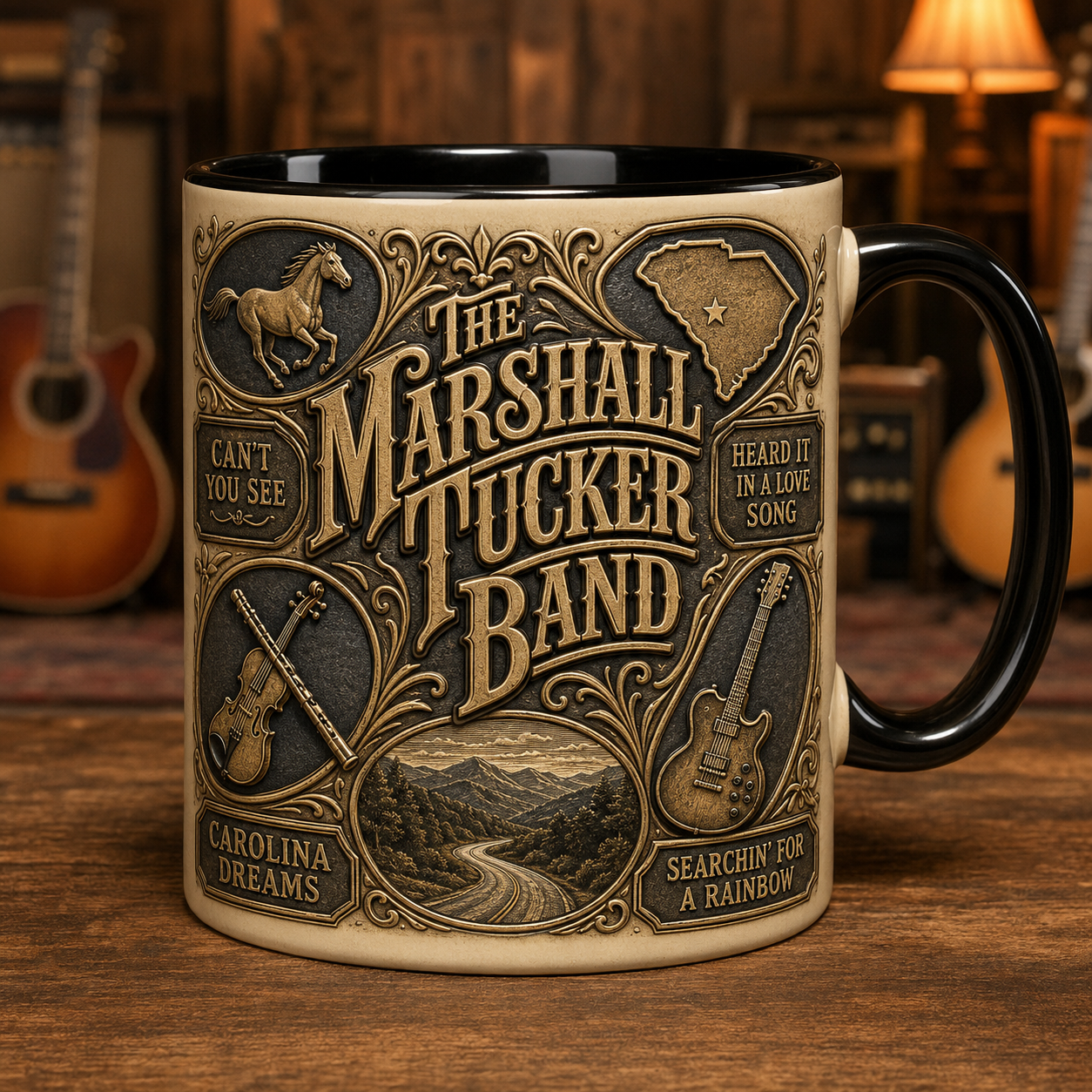 The Marshall Tucker Band Mug – Can't You See Southern Rock Vintage Ceramic Coffee Cup