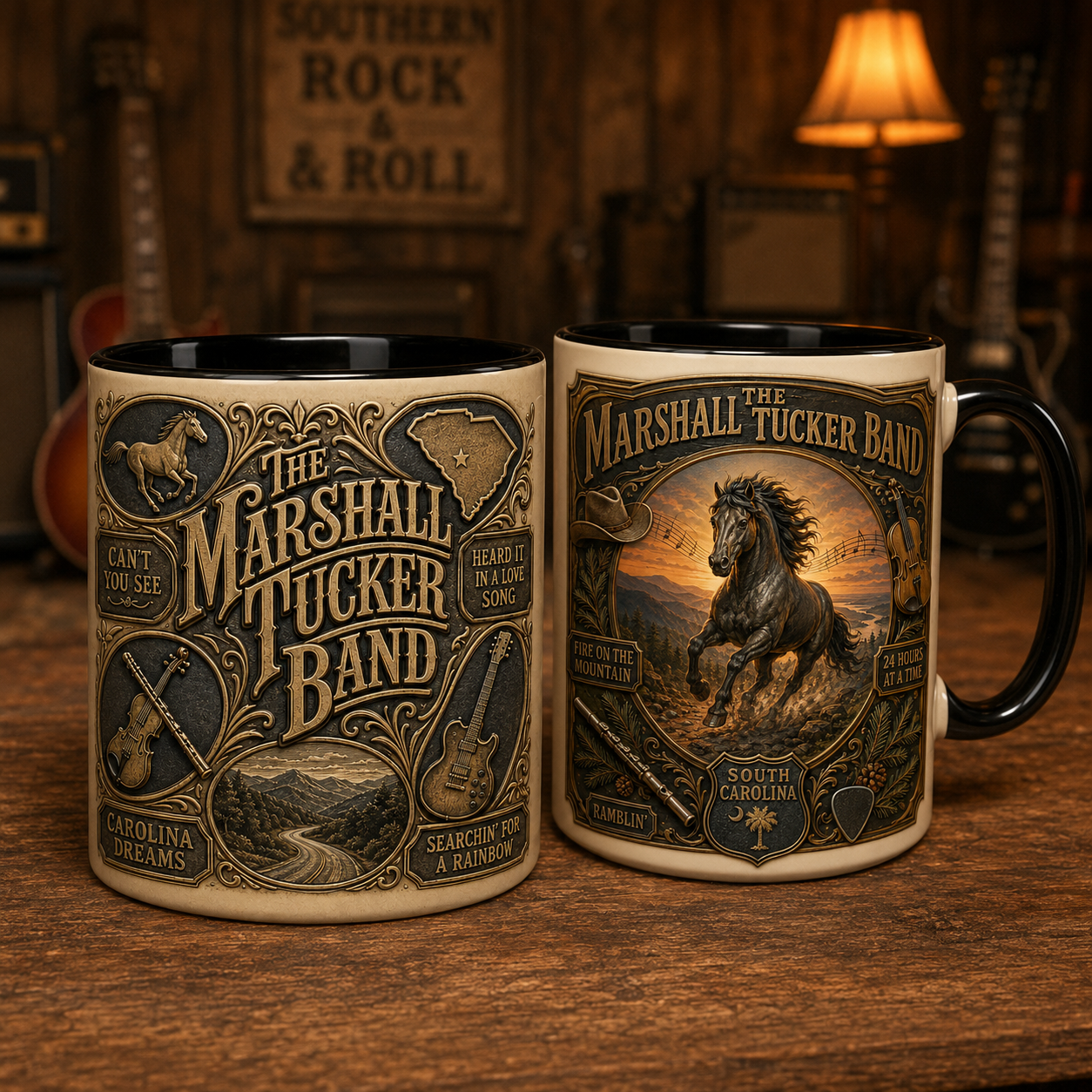 The Marshall Tucker Band Mug – Can't You See Southern Rock Vintage Ceramic Coffee Cup