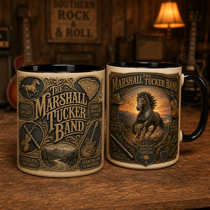 The Marshall Tucker Band Mug – Can't You See Southern Rock Vintage Ceramic Coffee Cup