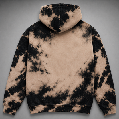 Vintage Count Dracula Bleached Graphic Hoodie - Gothic Vampire Graphic Sweatshirt