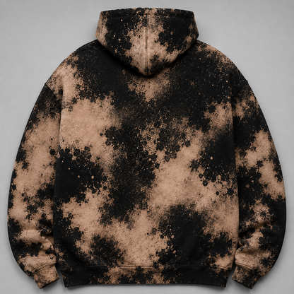 Bride of Frankenstein Bleached Graphic Hoodie - Gothic Horror Movie Streetwear
