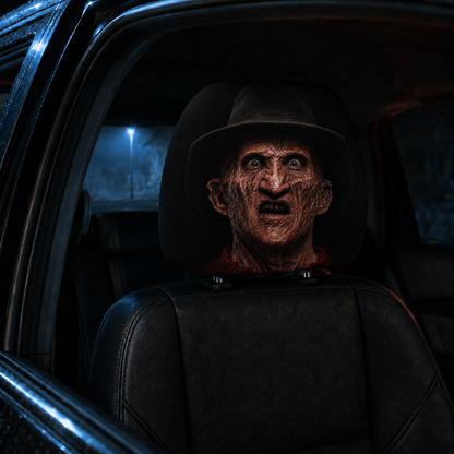 Freddy Krueger Horror Car Headrest Cover – A Nightmare on Elm Street Halloween Auto Decor