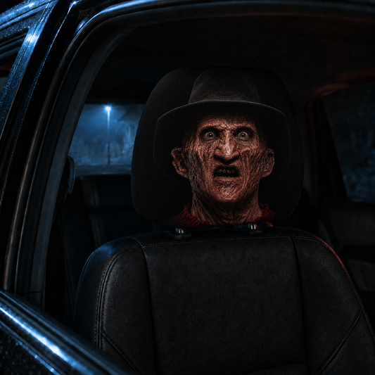 Freddy Krueger Horror Car Headrest Cover – A Nightmare on Elm Street Halloween Auto Decor
