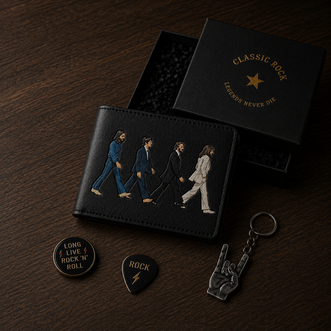 The Beatles Abbey Road Wallet – Classic Rock Inspired Leather Wallet (With Box)
