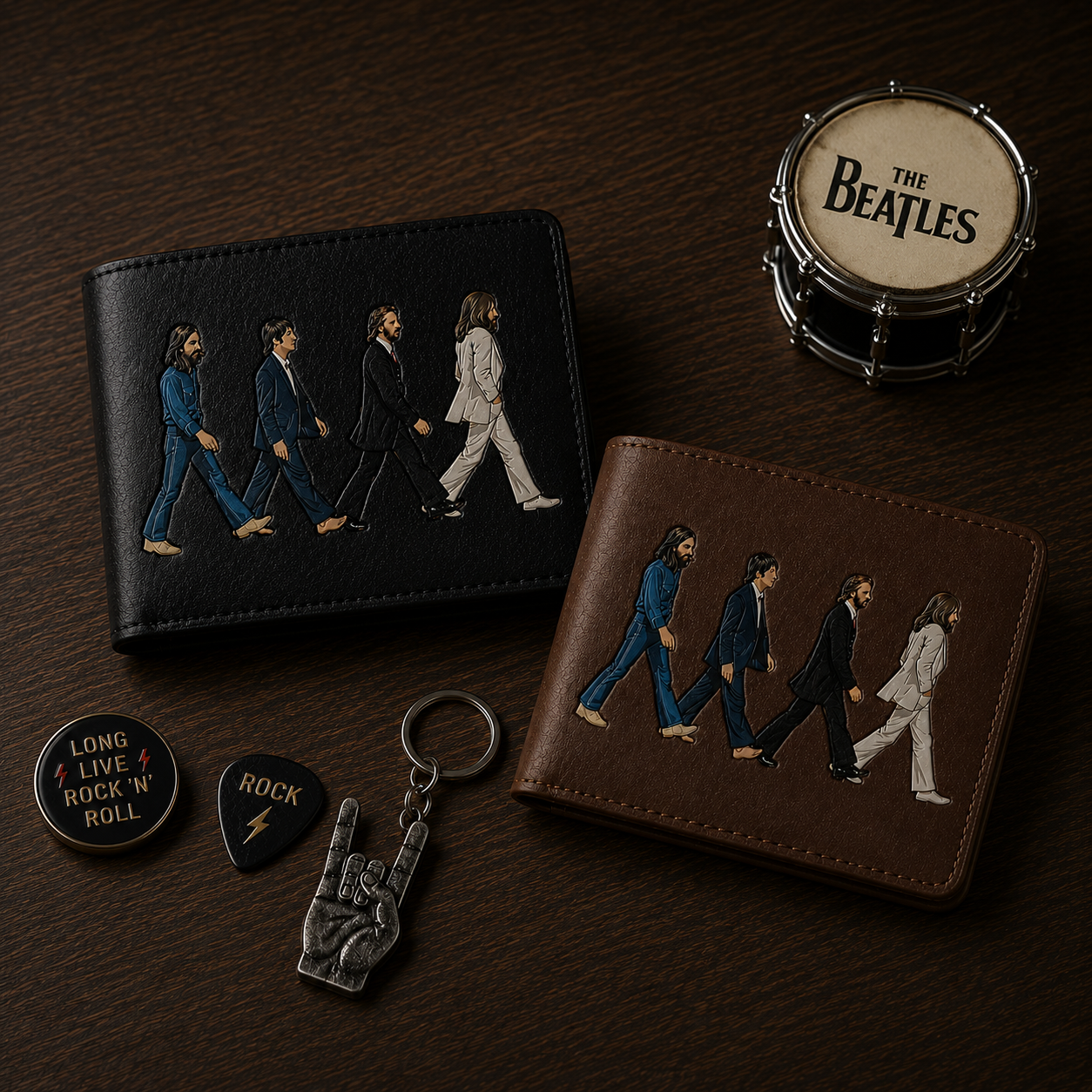 The Beatles Abbey Road Wallet – Classic Rock Inspired Leather Wallet (With Box)
