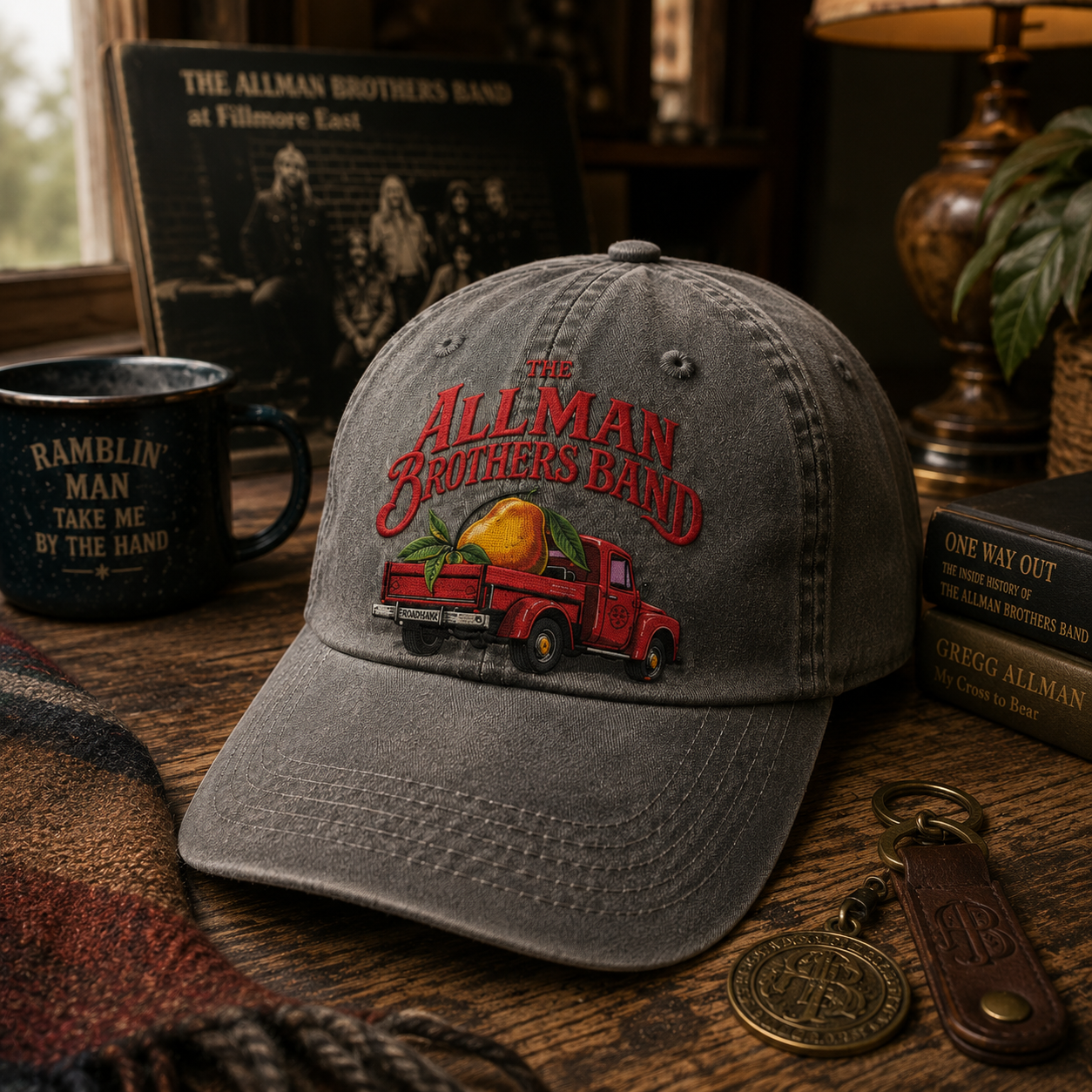 The Allman Brothers Band Vintage Truck Cap – Retro Peach Southern Rock Dad Hat Gift