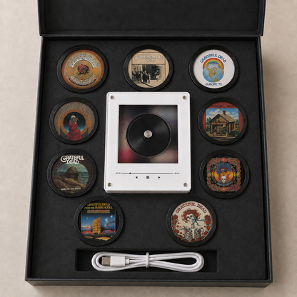 Grateful Dead Magtunes Magnet Music Player Set – 9 Album Record Magnets, Deadhead Music Lover Gift