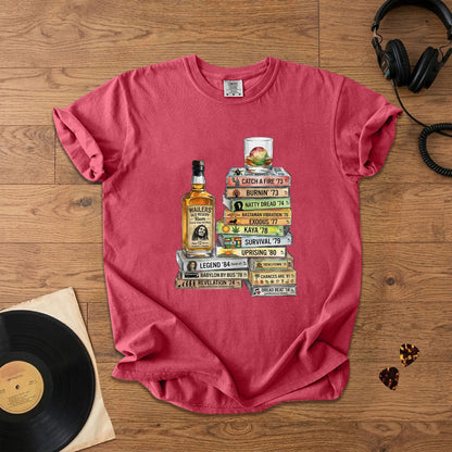 Bob Marley Cassette Album Collection T-Shirt – Retro Rock Music Bob Marley Merch Tee