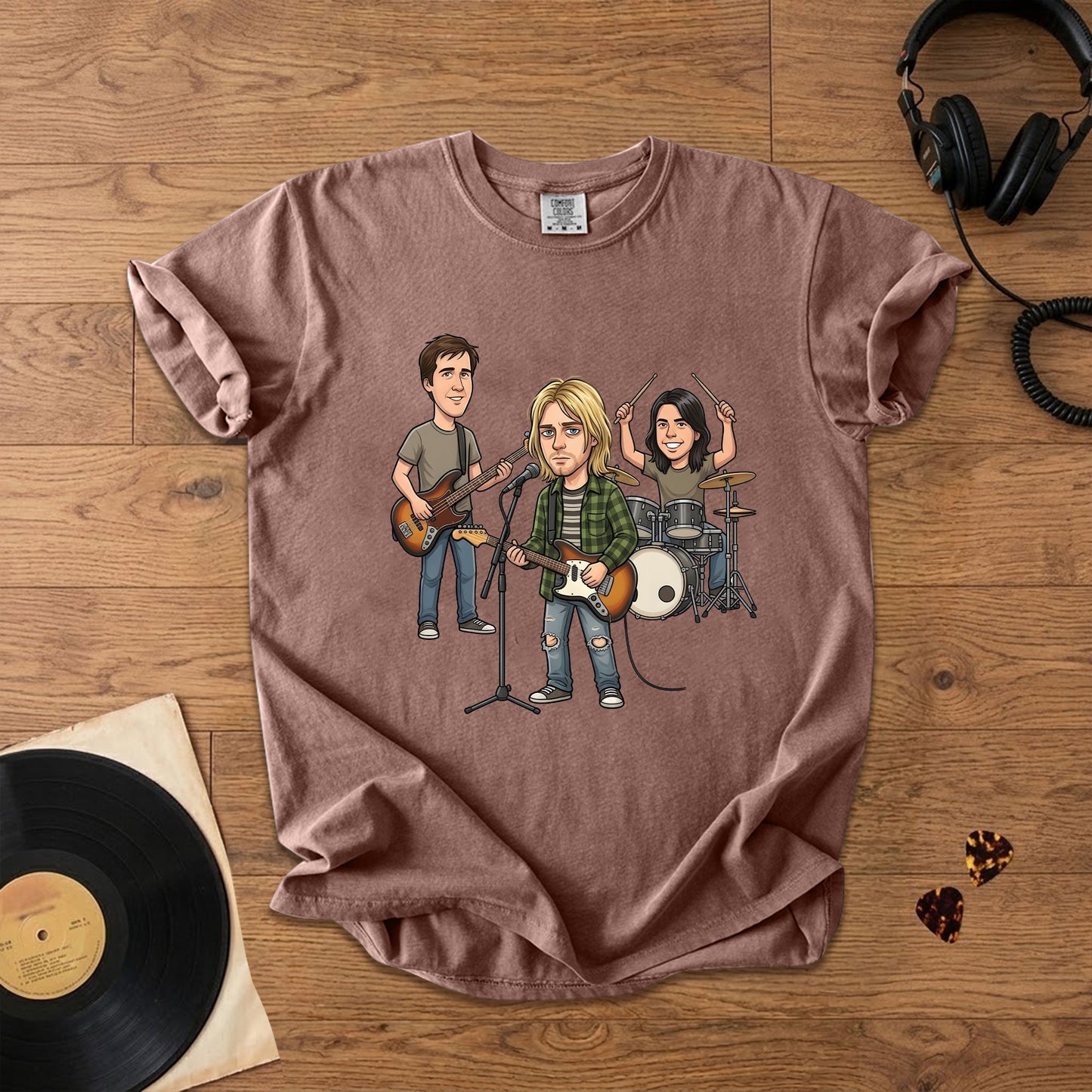 Nirvana Vintage Grunge Band Graphic T-Shirt – Retro Music Fan Comfort Tee