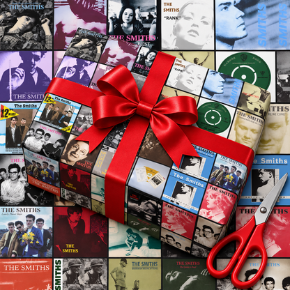 The Smiths Album Cover Wrapping Paper Roll – Indie Rock Music Gift Wrap, Vintage Album Collage Christmas Wrapping Paper for The Smiths Fans