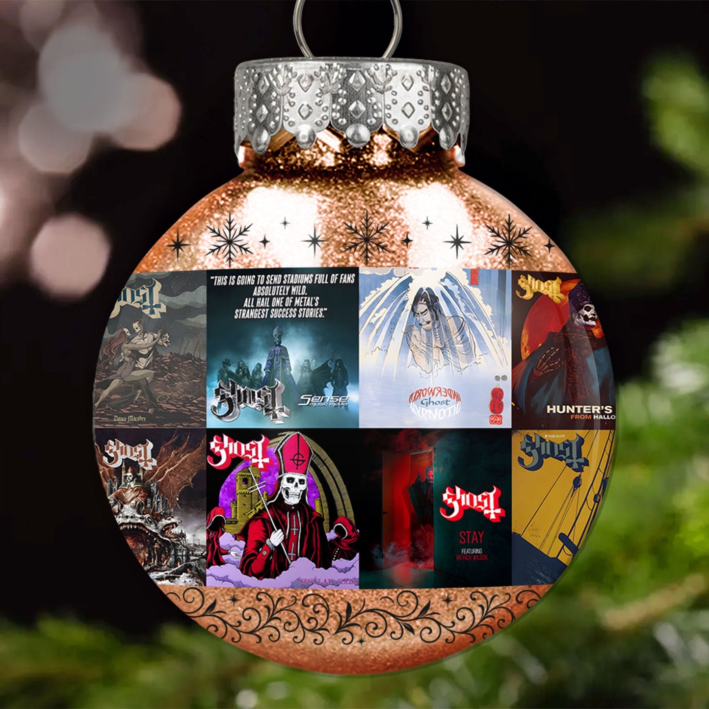 Ghost Ball Ornament – Theatrical Metal Spirit