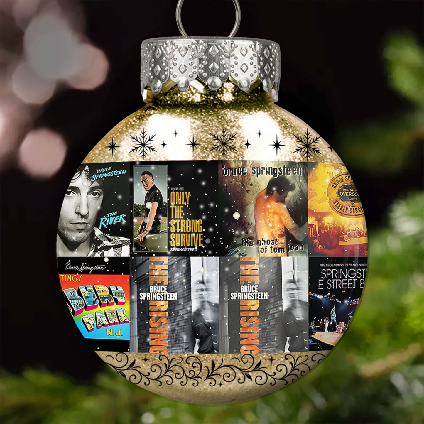 Bruce Springsteen Ball Ornament – A Tribute to The Boss and the Spirit of Rock