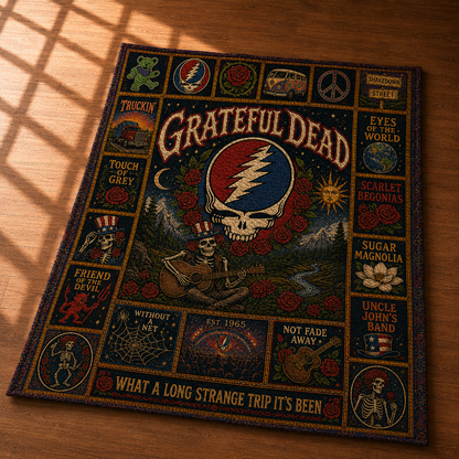 Grateful Dead Quilt Blanket – A Journey in Every Stitch