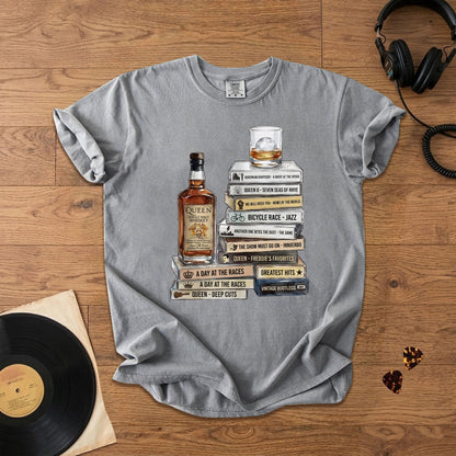 Queen Band Cassette Album Collection T-Shirt – Vintage Rock Music Queen Band Merch Tee