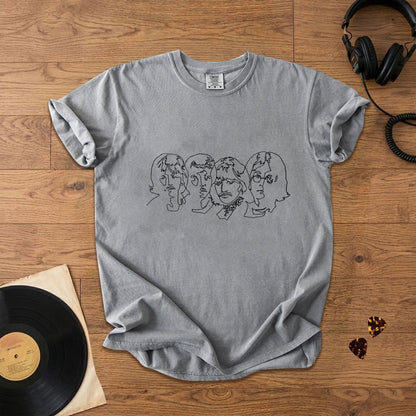 The Beatles The White Album Sketch Faces  T-Shirt – Retro Music Band Merch Tee