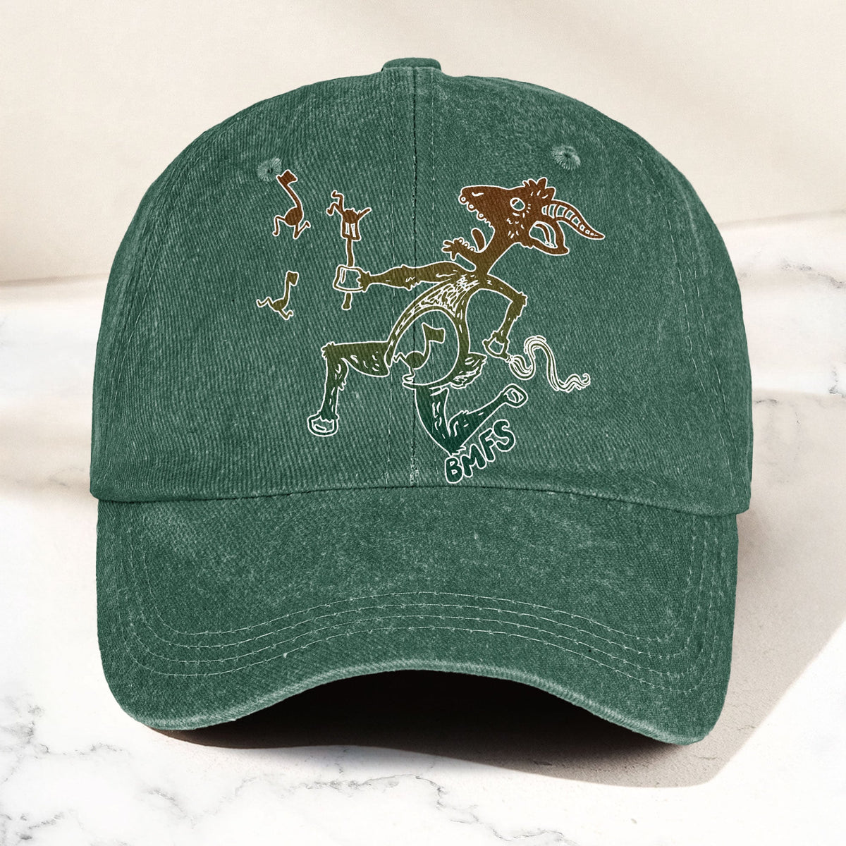 Billy Strings BMFS Dancing Goat Graphic Music Merch Denim Cap – Retro Vintage Dad Cap Gift For Dad (With Box)