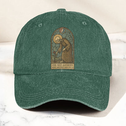 Grateful Dead St Stephen One Man Gathers Lyrics Stained Glass Denim Cap – Retro Vintage Dad Cap Gift For Dad (With Box)