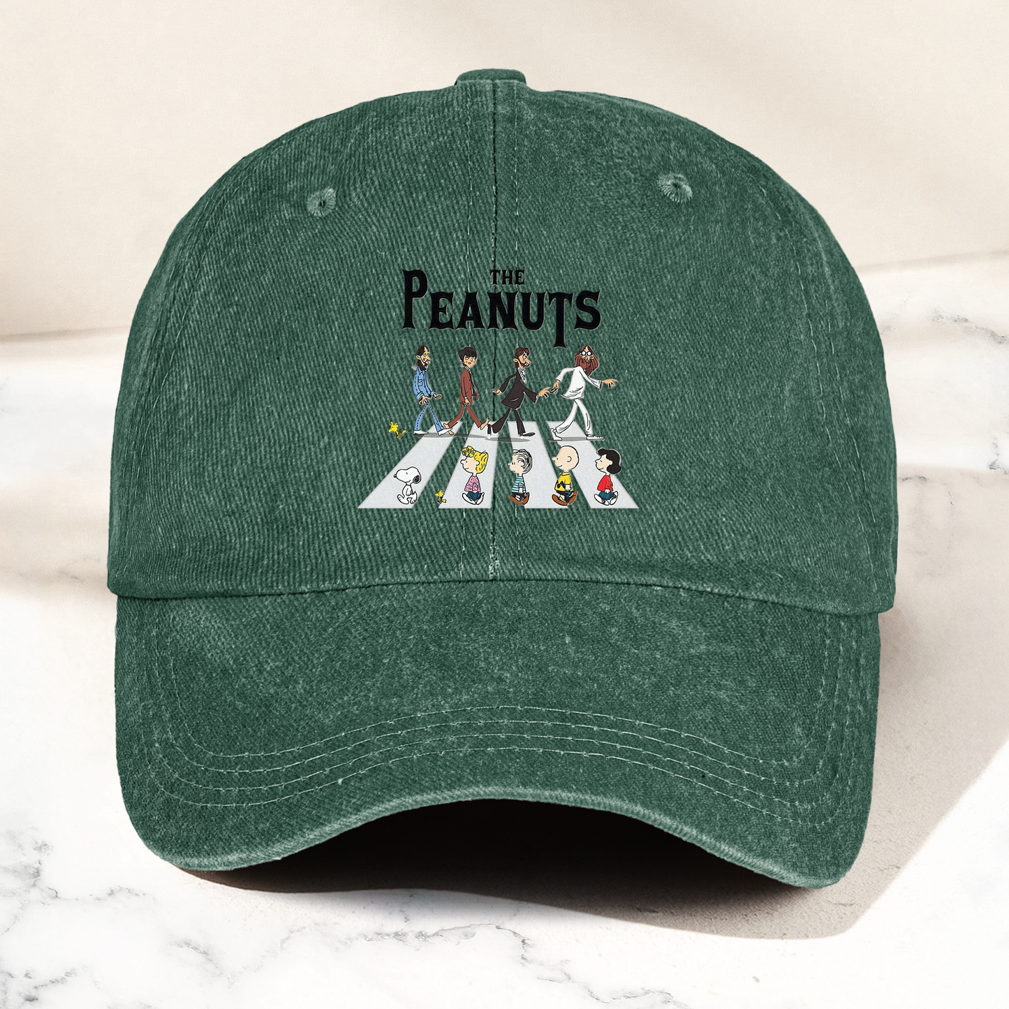 The Peanuts Abbey Road Cap – Cartoon Crosswalk Parody Vintage Dad Hat (With Box)