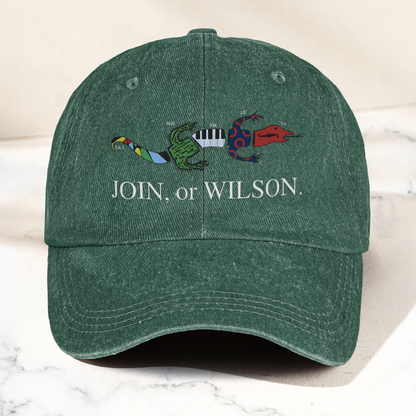 Join or Wilson Vintage Denim Cap – Retro Music Wilson Band Cap Gift For Dad (With Box)