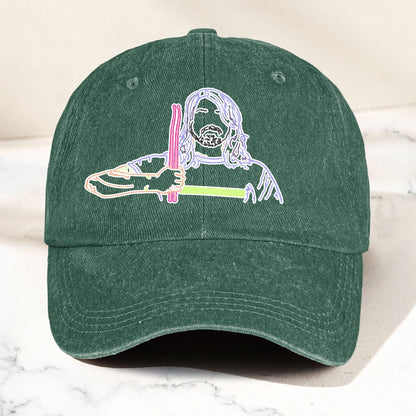 Dave Grohl Denim Cap – Retro Foo Fighters Merch Gift for Dad (With Box)