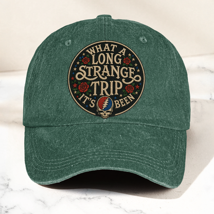 Grateful Dead What A Long Strange Trip It’s Been Vintage Dad Hat – Deadhead Camping Cap Gift