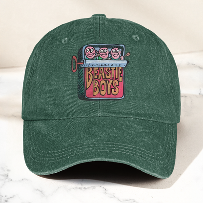 Beastie Boys Hello Nasty Graphic Denim Cap – Retro Rock Music Fan Cap Gift For Dad (With Box)
