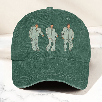 Vintage Comic Talking Heads Denim Cap – Talking Heads Tribute Merch Dad Hat (With Box)